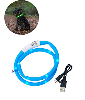 Blinkhalsband LED - Så din hund syns i höstens mörkret!