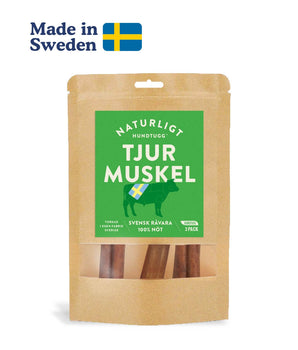 Tjurmuskel 3-pack - Hundtugget som Varar Längre!