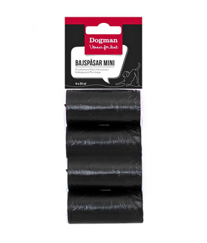 Bajspåsar - mini 4x20p Svart