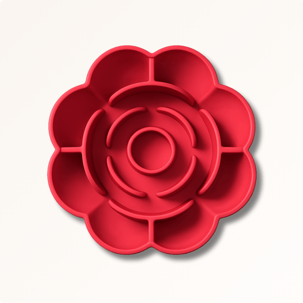Bloom Slow Feeder - För lugnare måltider – Rose Red