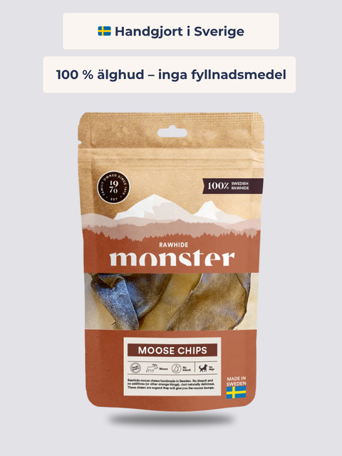 Älgchips 100% Hud