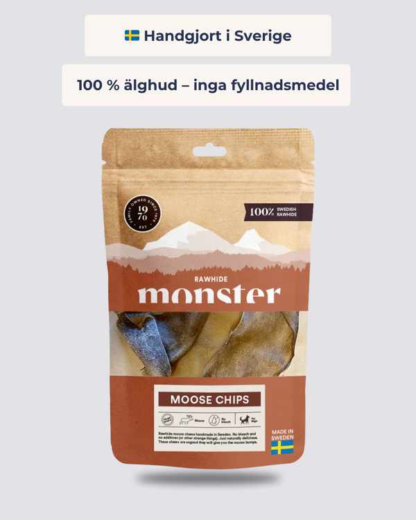 Älgchips 100% Hud – Naturligt Svenskt Premiumtugg