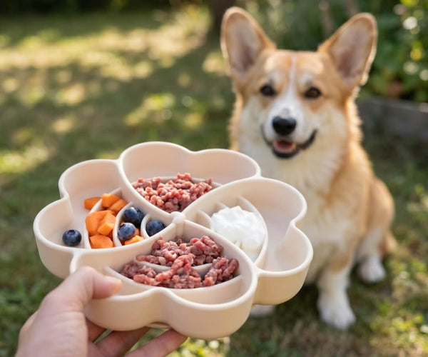 Corgi med slow feeder